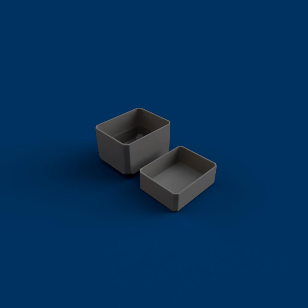 3-Drawer Bins - Stacked