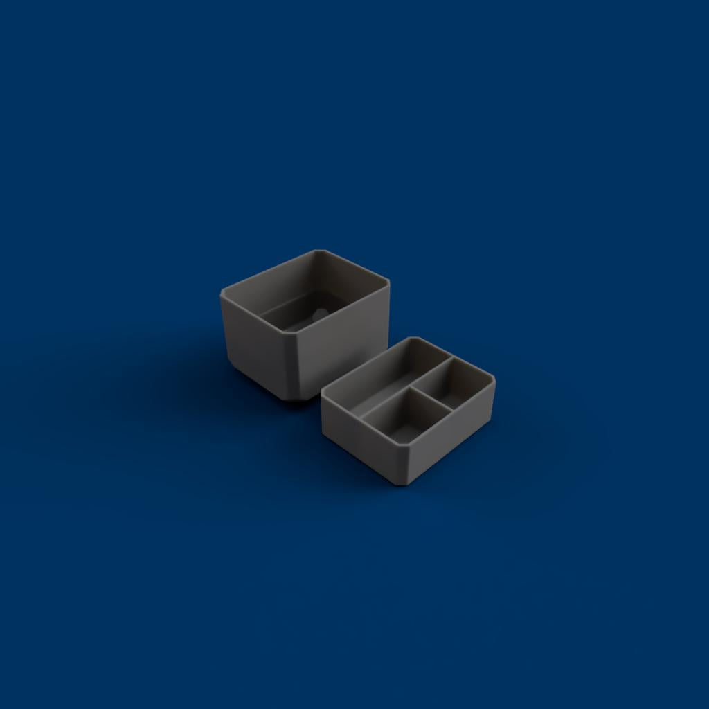 3-Drawer Bins - Stacked