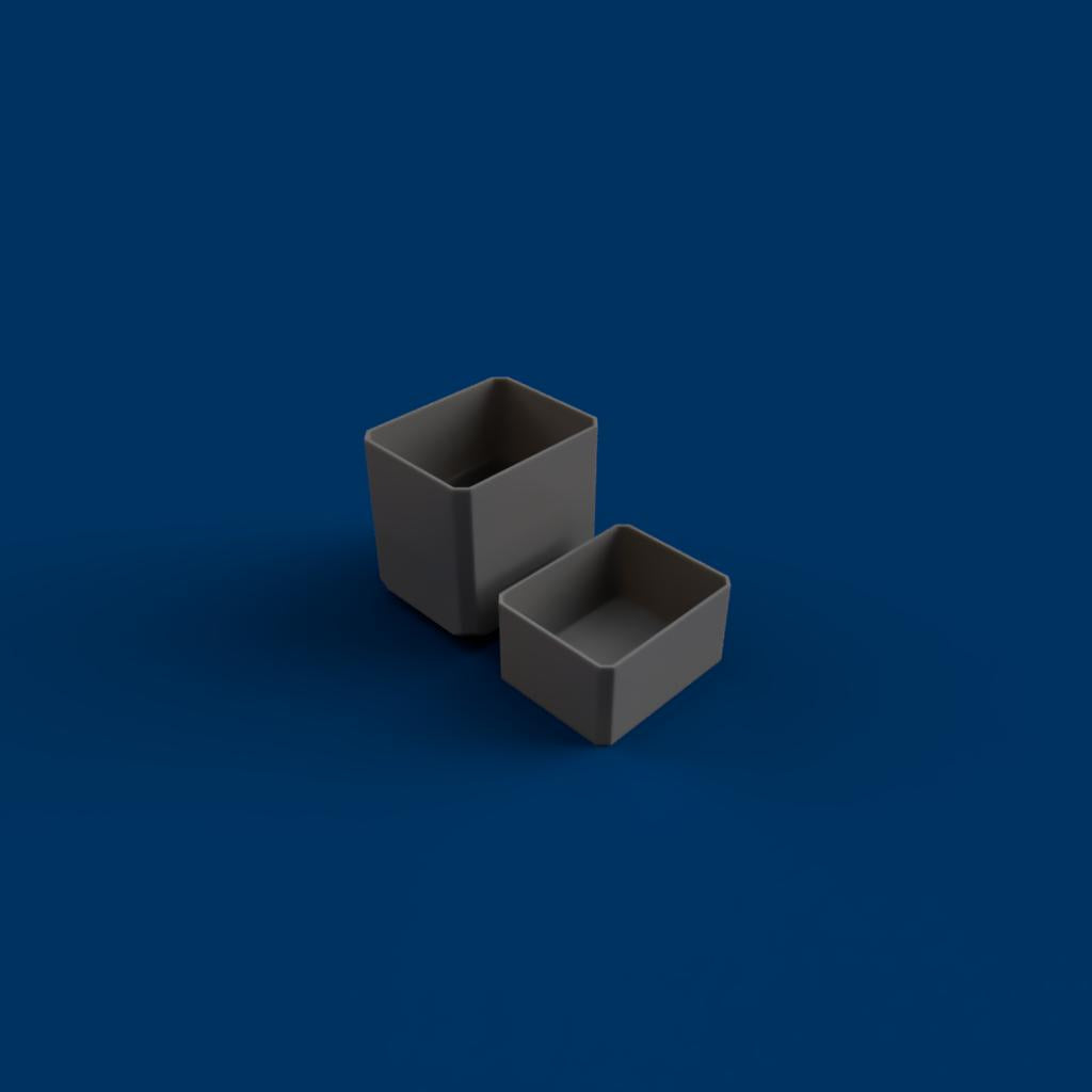 2-Drawer Bins - Stacked