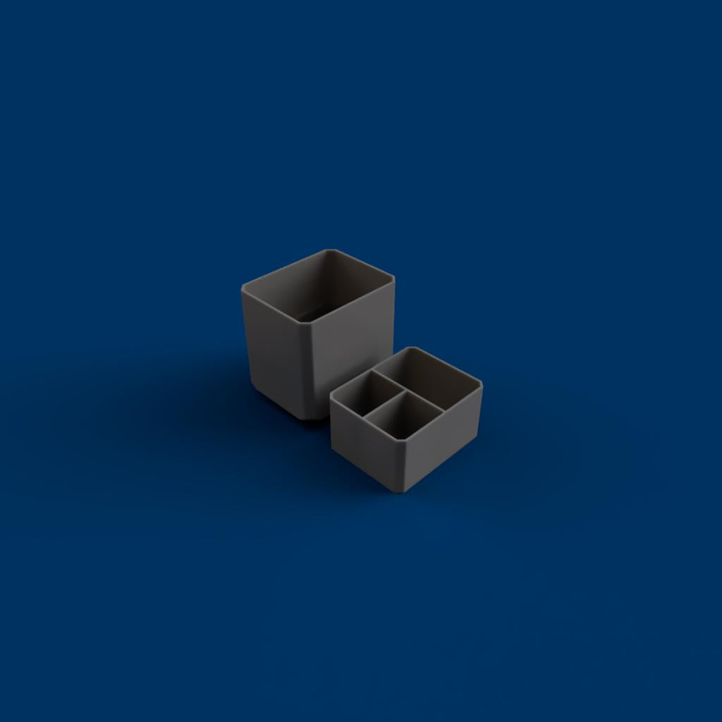2-Drawer Bins - Stacked
