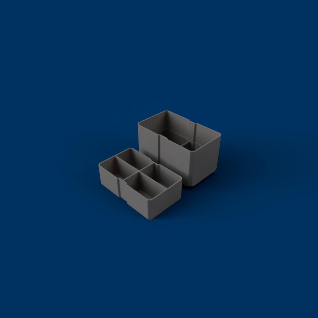 2-Drawer Bins - Stacked