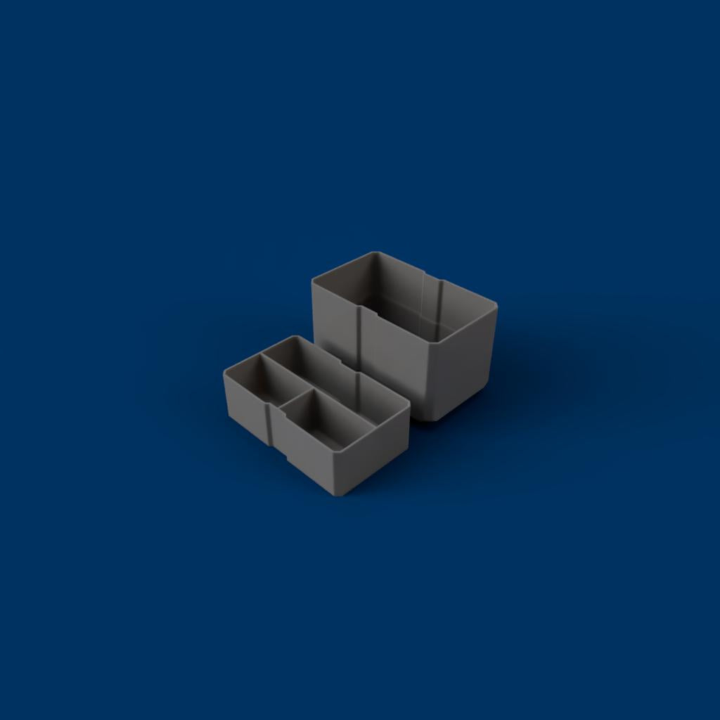 2-Drawer Bins - Stacked