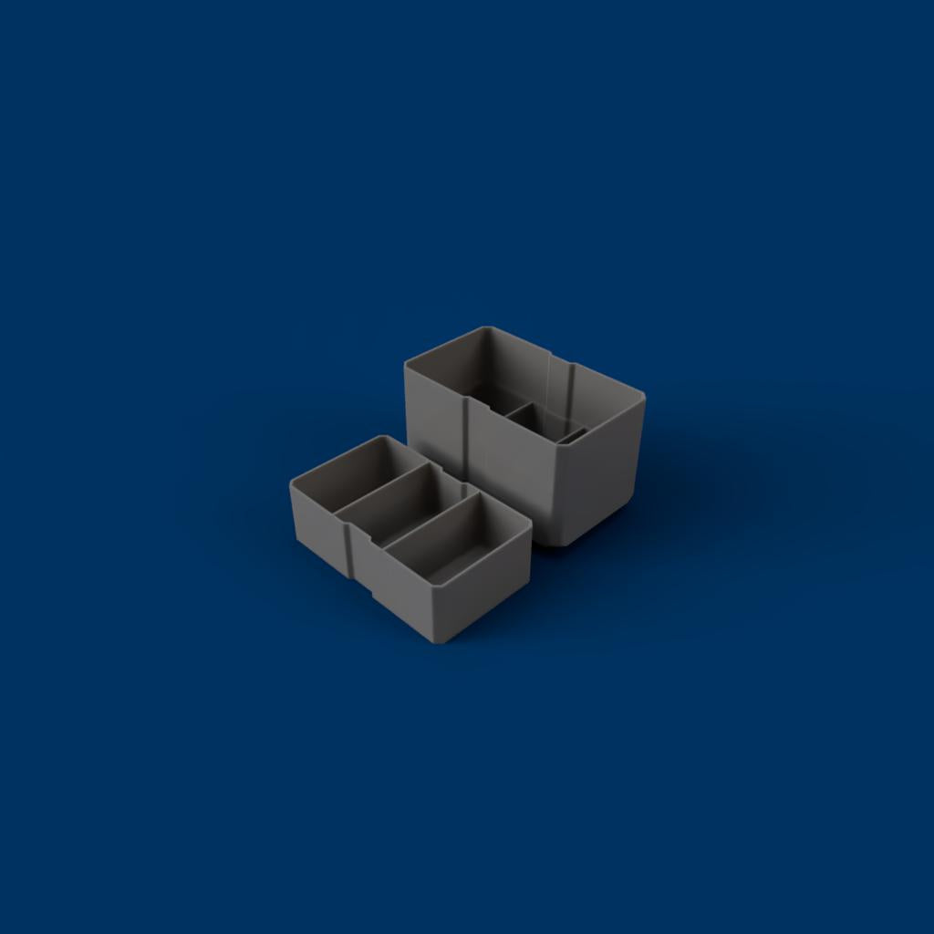 2-Drawer Bins - Stacked