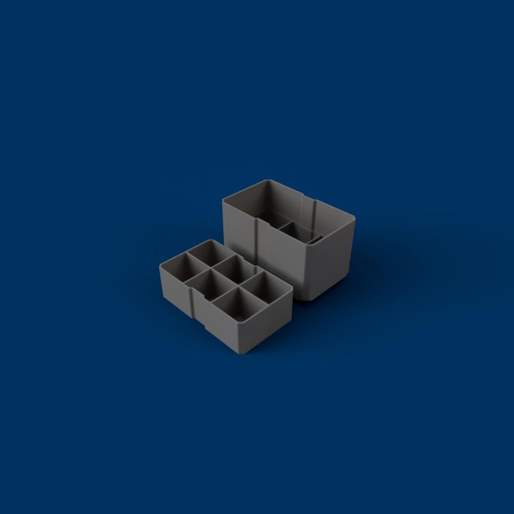 2-Drawer Bins - Stacked